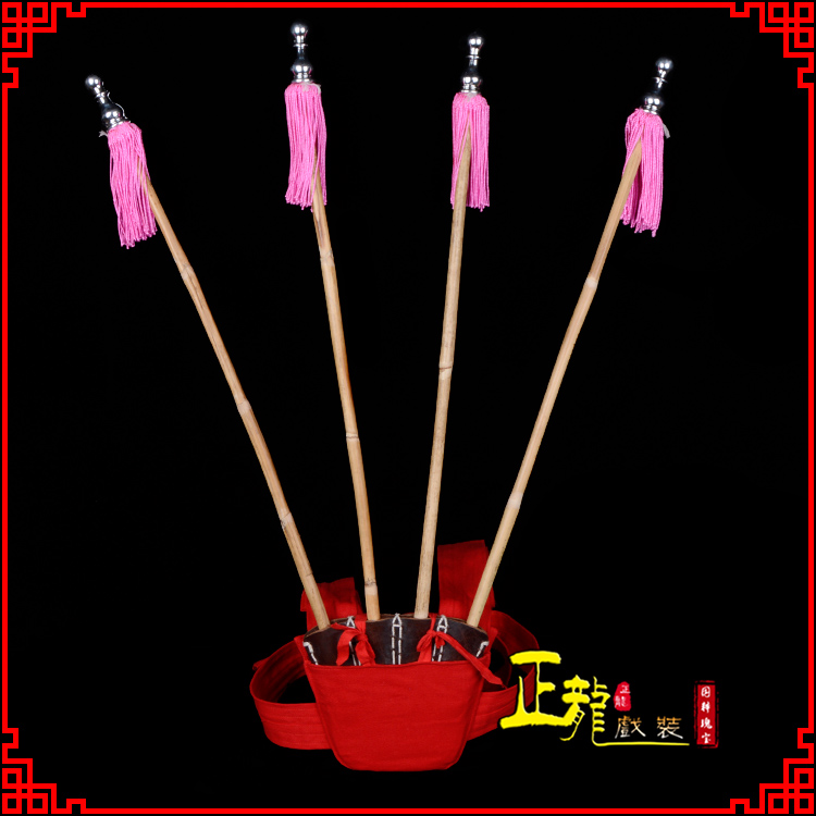 抚宁戏装戏曲用品靠旗男女大靠 靠板 正宗牛皮旗杆旗架